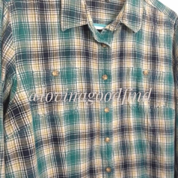 Duluth Trading Women's Free Swingin' Flannel Shirt EUC sz XL - Picture 11 of 13